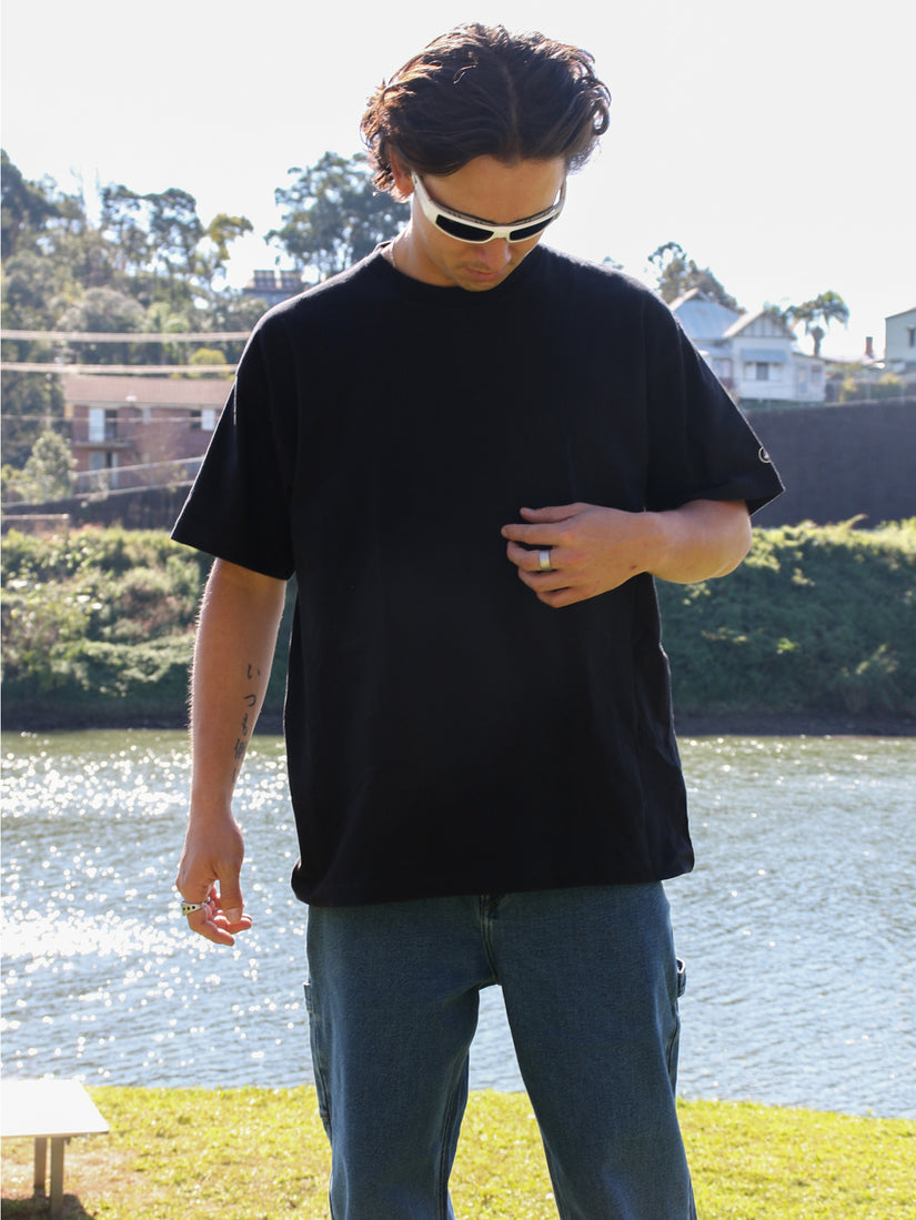 Solid Loose Short Sleeve Tee