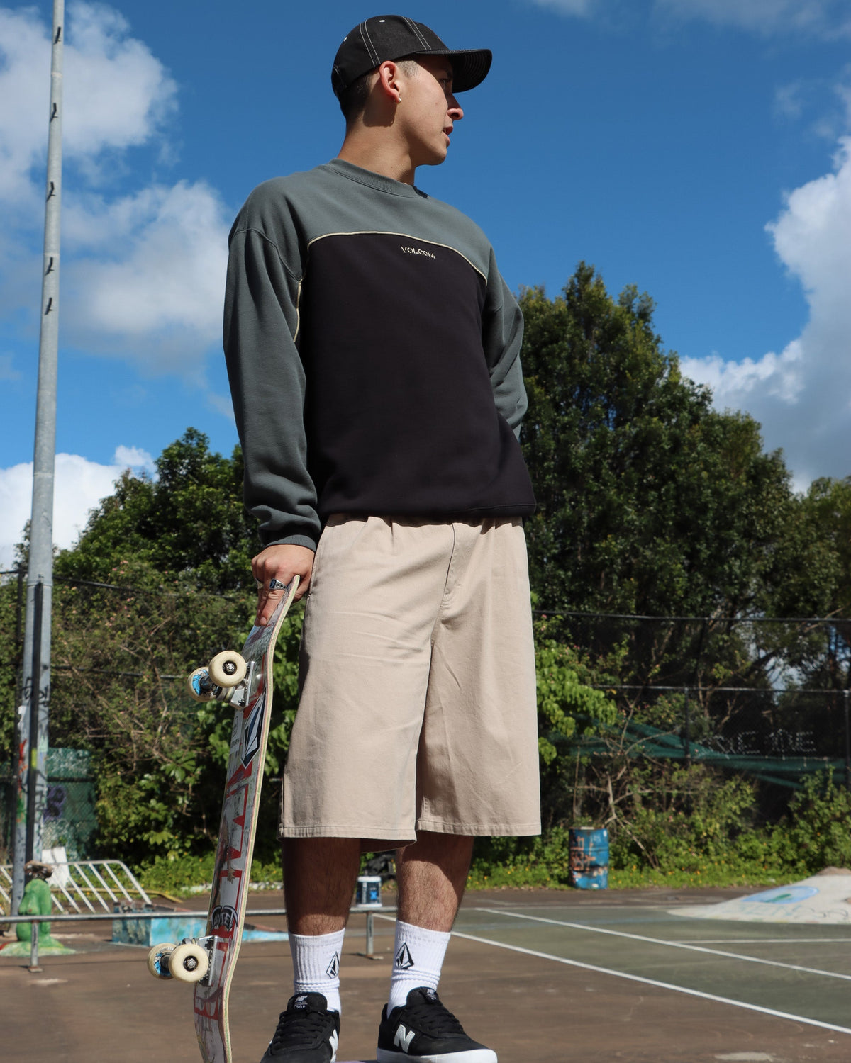 Mens 2K Stone Crew Sweater Castlerock - Image 2