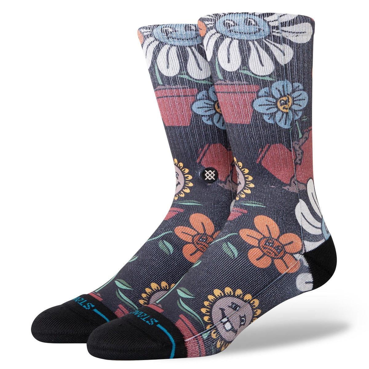 Planted Crew Socks Black - Image 1