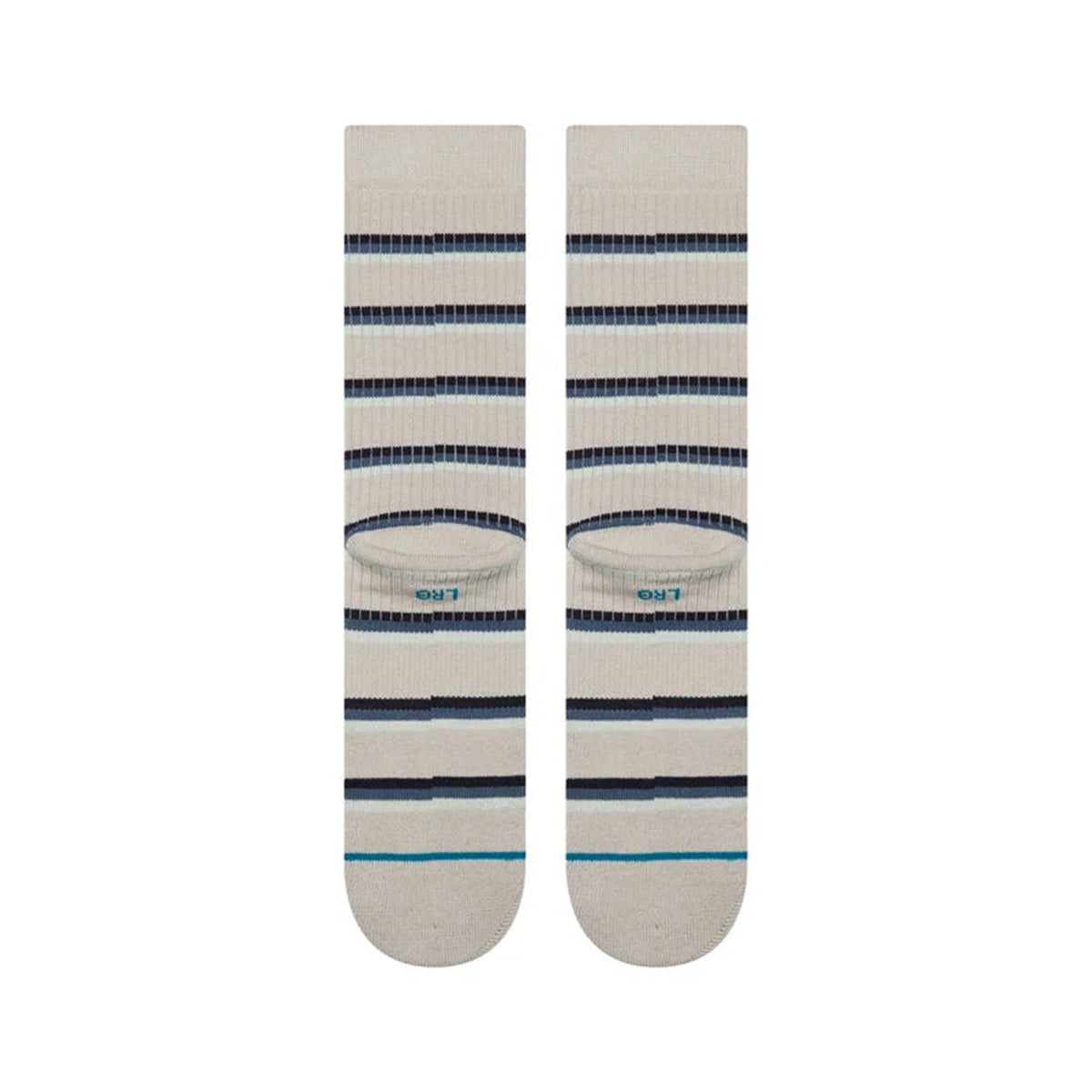 Multistripe Ribbed Crew Socks Grey - Image 3