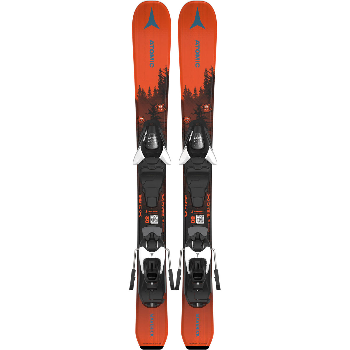 Maverick Jr 70-90 Skis w/ C5 GW Binding