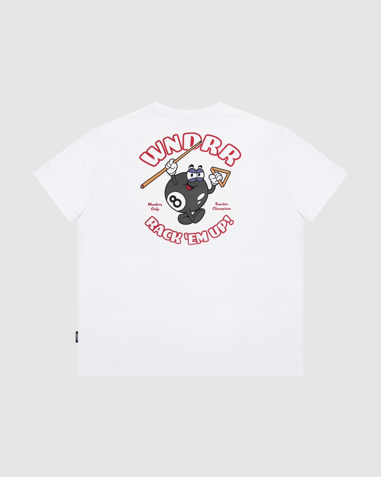 SNOOKER BOX FIT TEE - WHITE