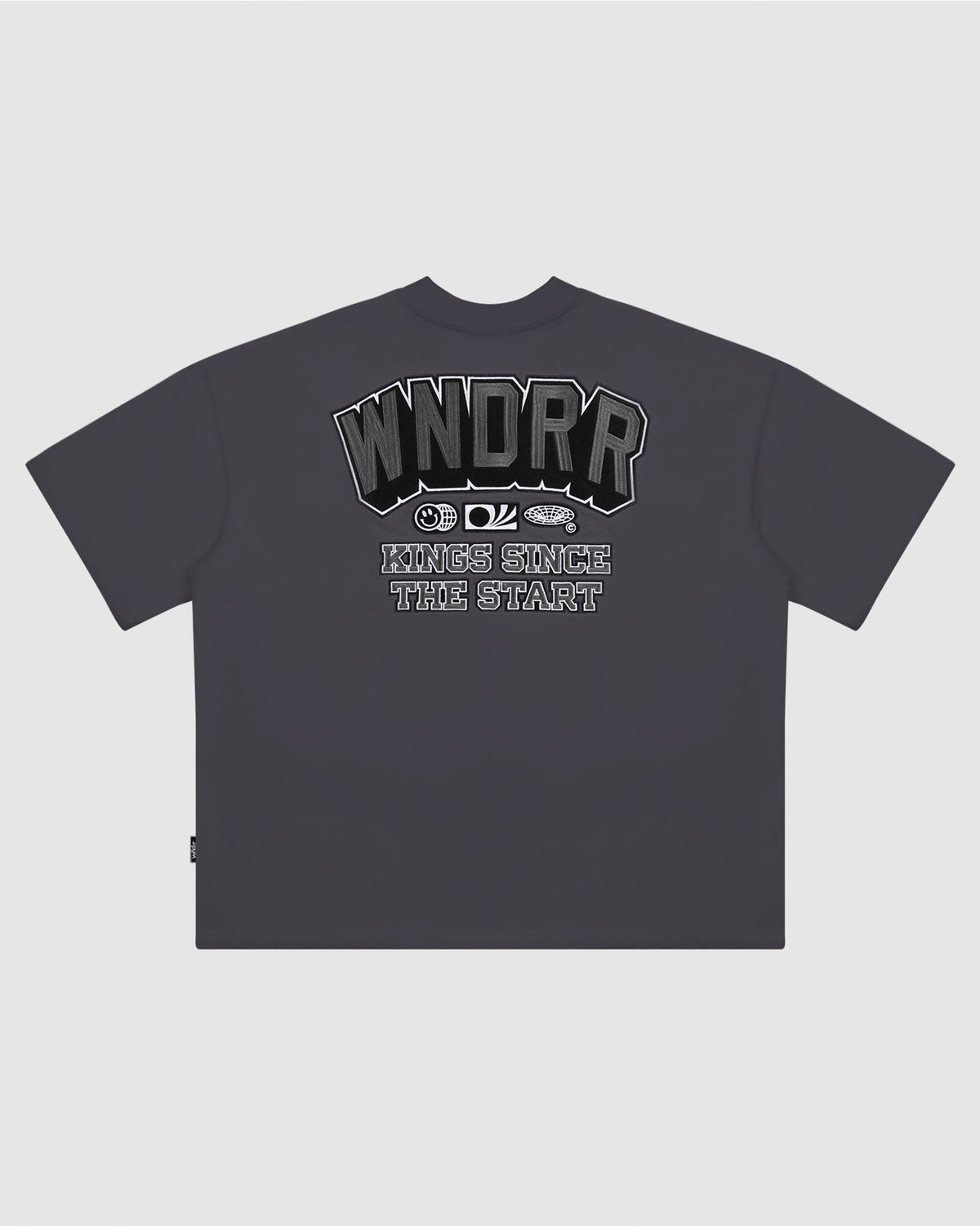 ALL ROUNDER HEAVY WEIGHT TEE - CHARCOAL