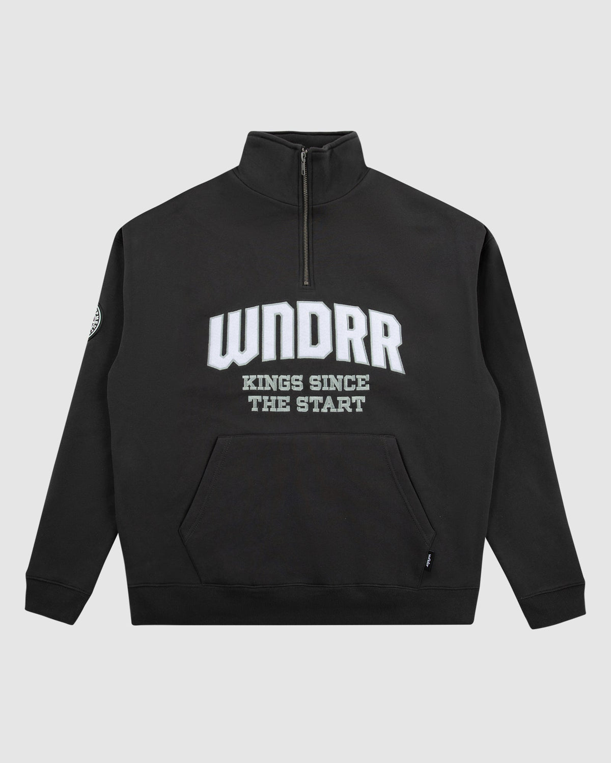 UNRIVALLED 1/4 ZIP SWEAT - FADED BLACK