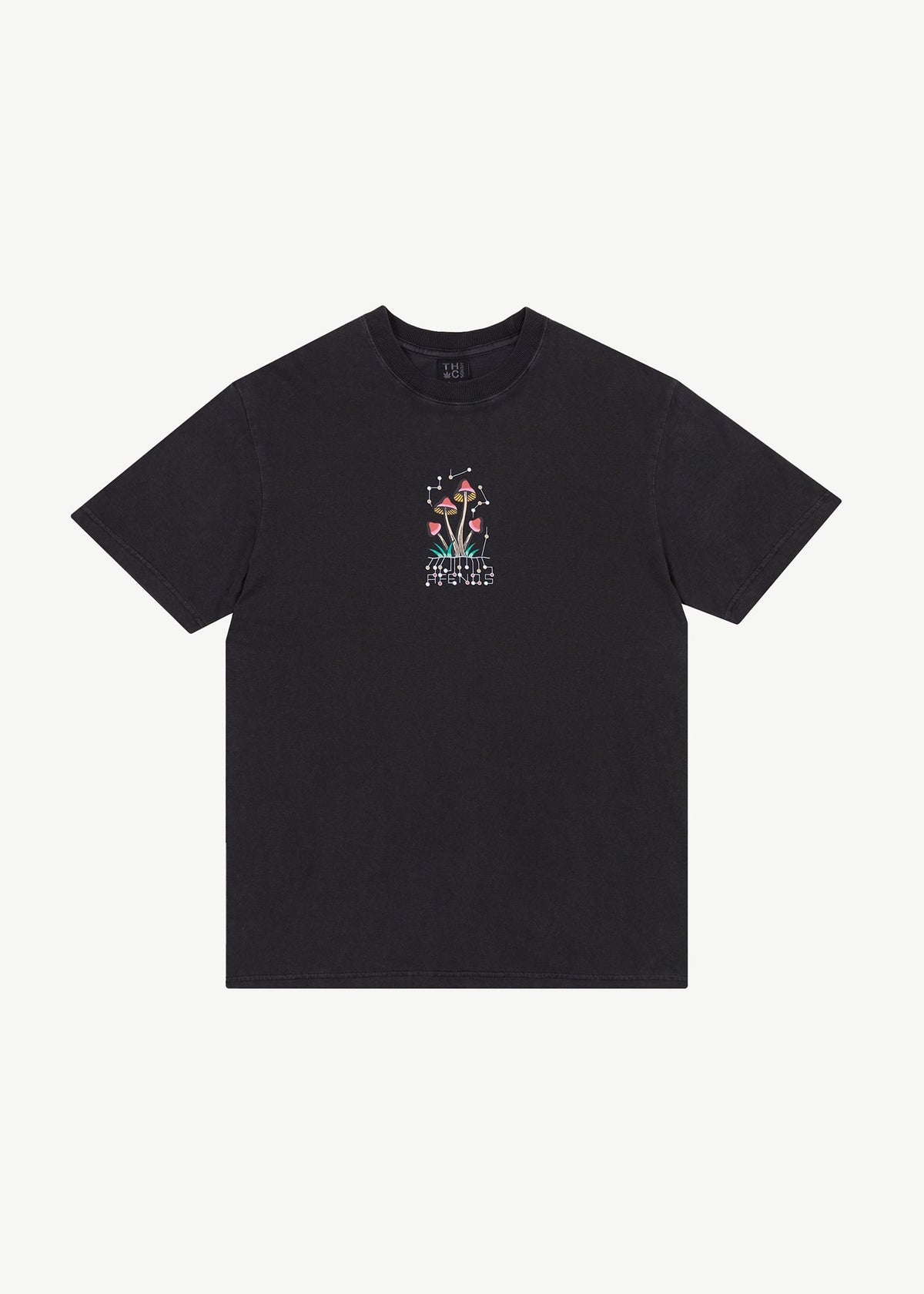 Journey Inward Retro Graphic T-Shirt Stone Black
