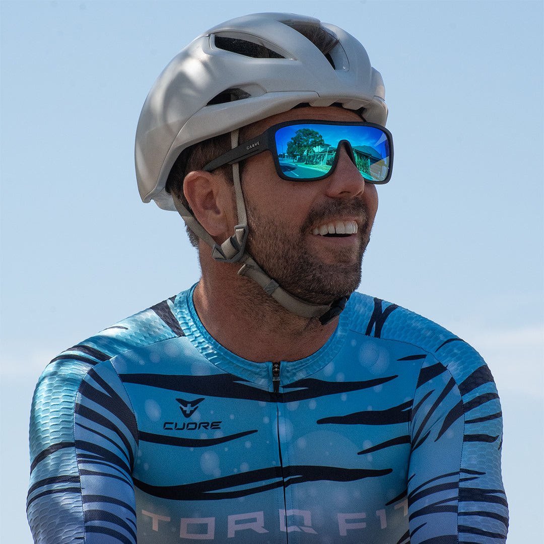 Anchor Beard Matt Black Frame Blue Lens - Image 3