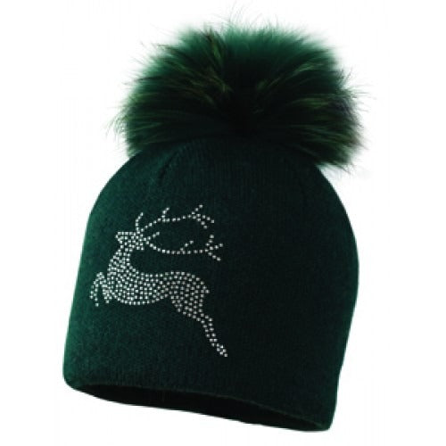 Silver Real Fur Beanie