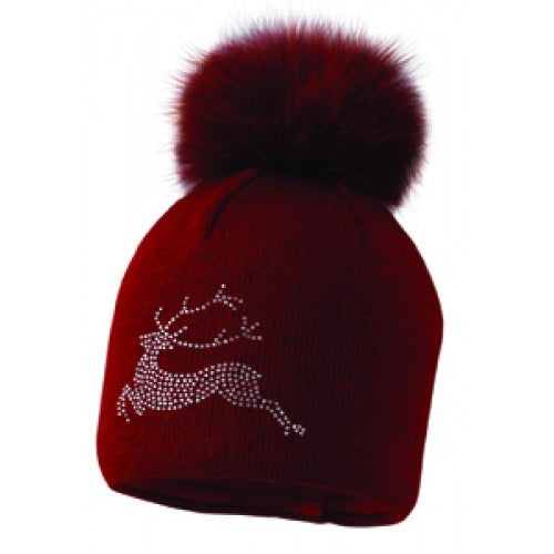 Silver Real Fur Beanie