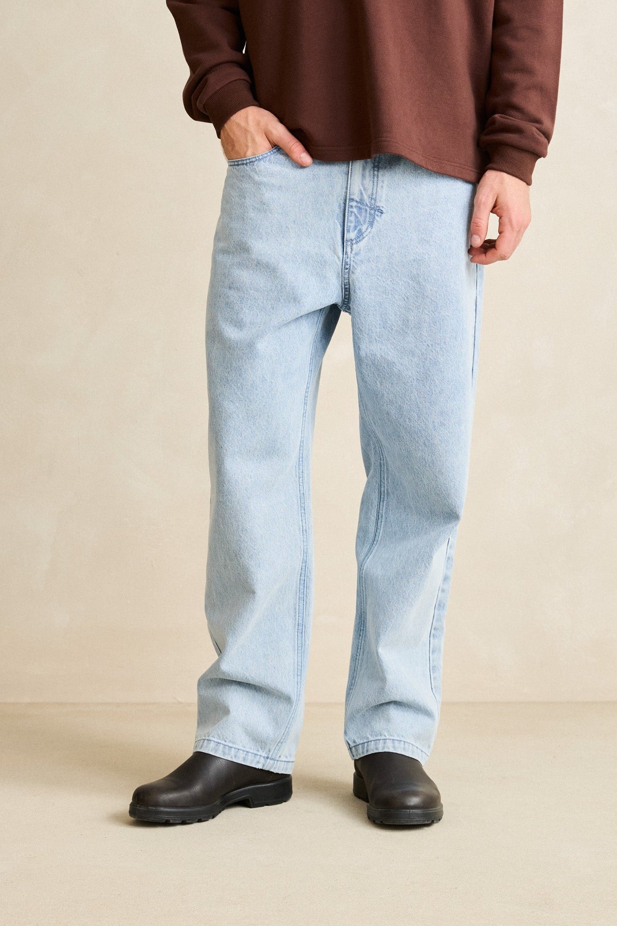 Relaxed Heavywash Jean Light Blue Light Blue - Image 2