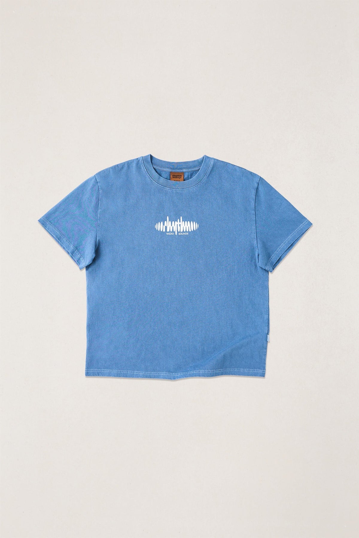Mens Sounds Contrast Band T Shirt Blue - Image 1