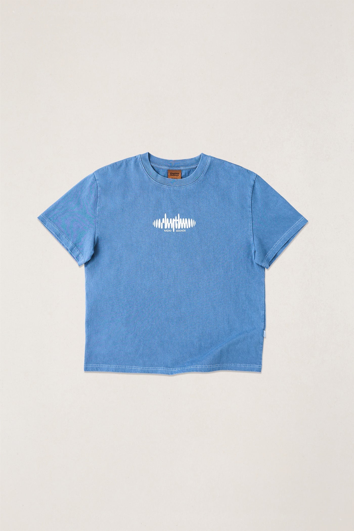 Mens Sounds Contrast Band T Shirt Blue - Image 1