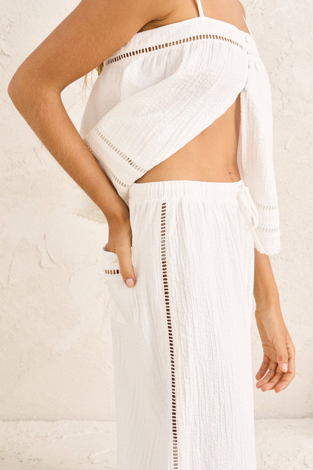 Macy Scallop Pant White White - Image 5