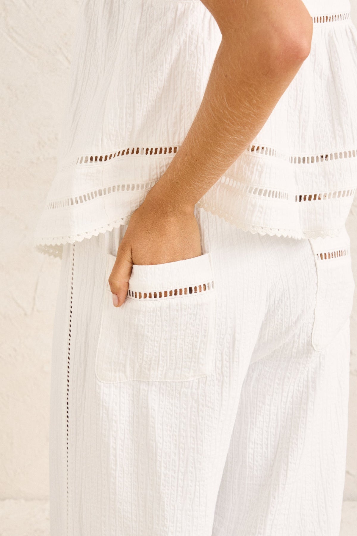 Macy Scallop Pant White White - Image 6
