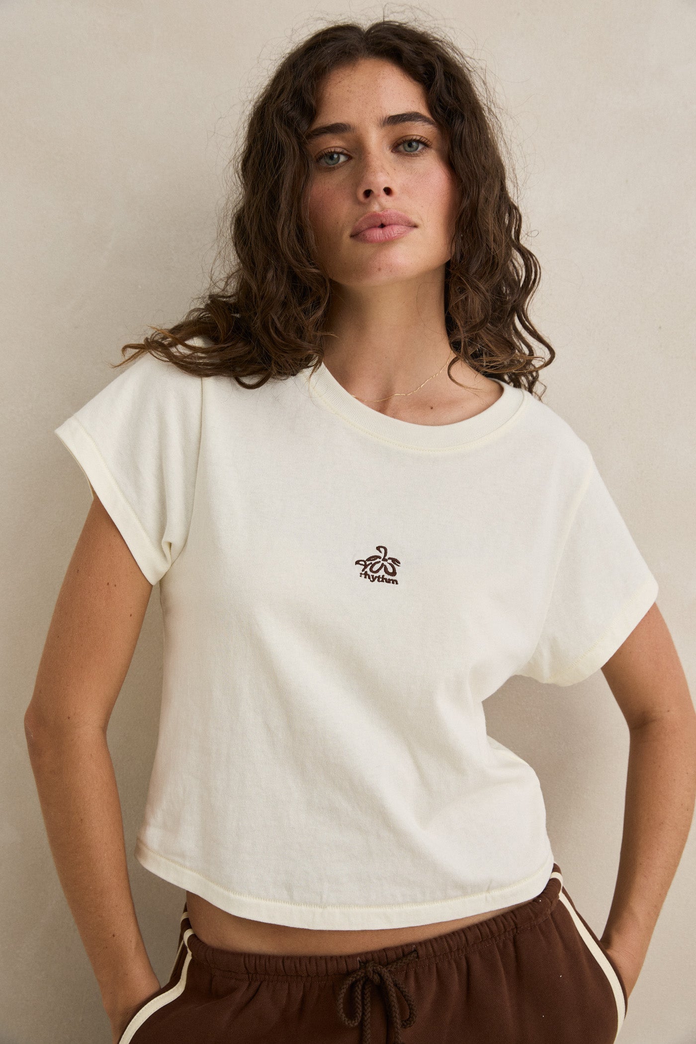 Flur Printed Tee Cream Cream - Image 2
