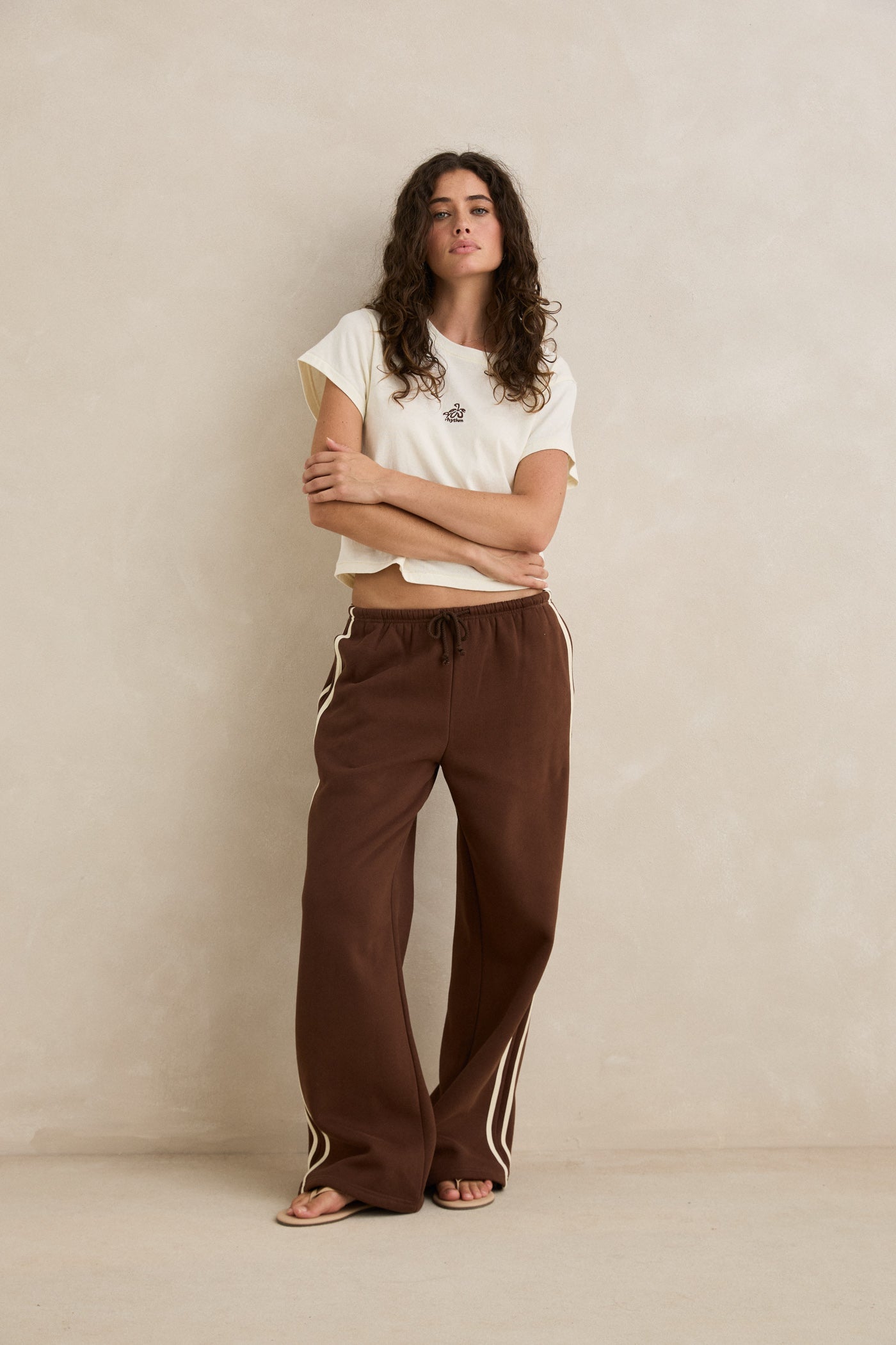 Flur Printed Tee Cream Cream - Image 1