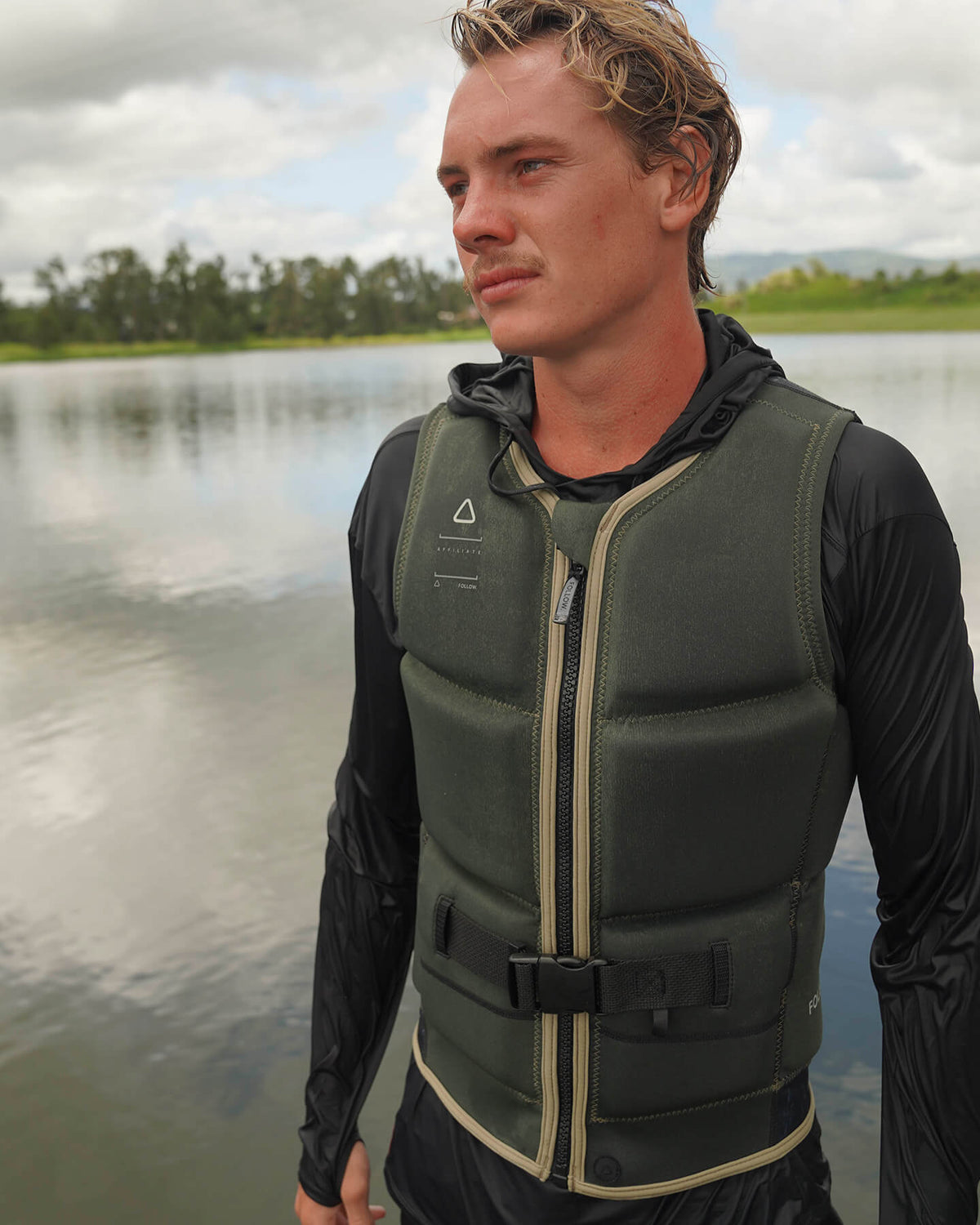Mens Affiliate Life Jacket Olive - Image 3