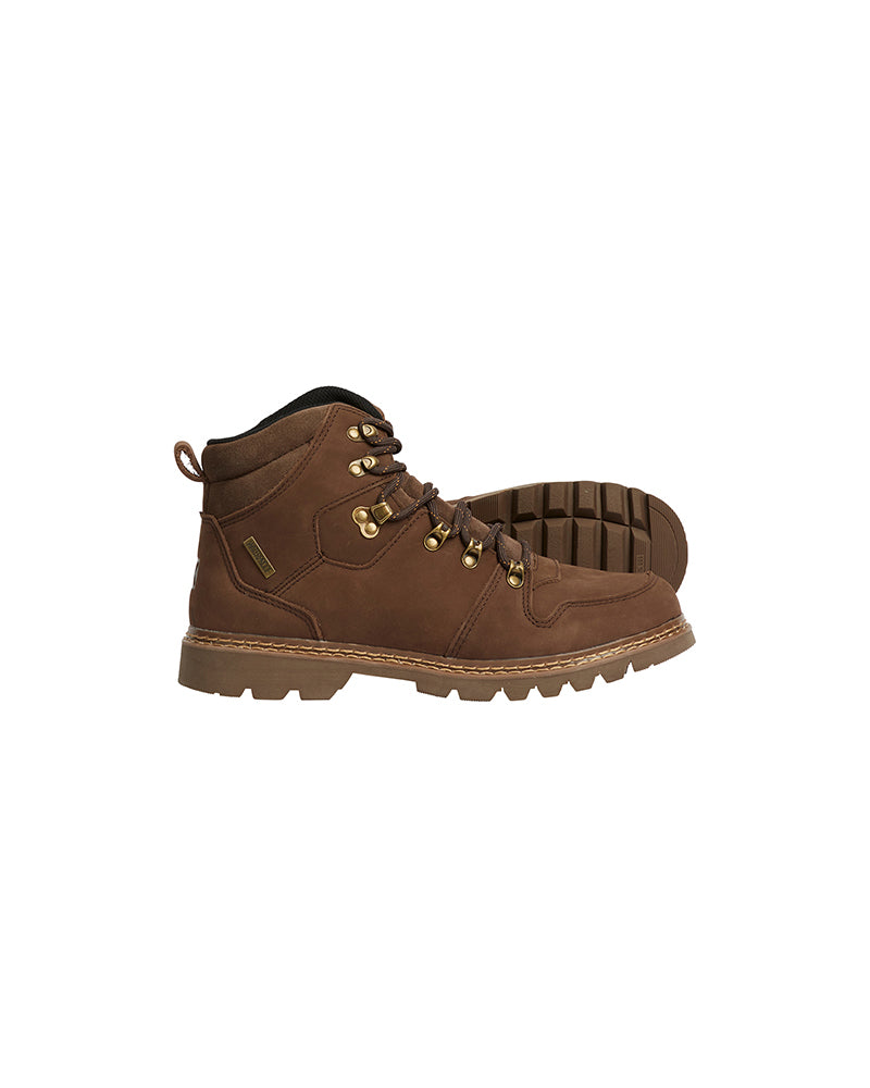 Hudson Mens Leather Waterproof Snow Boot