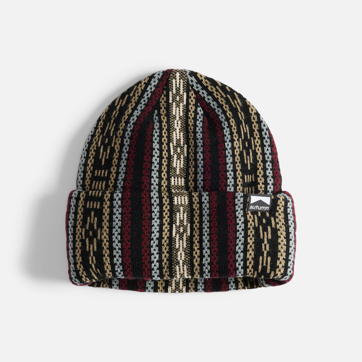 Mens Landscape Beanie Merlot - Image 1