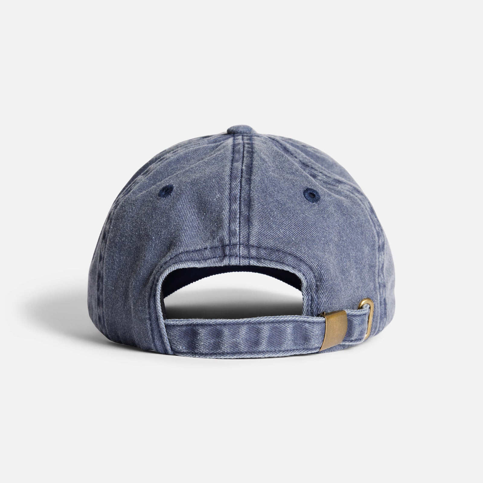 Mens Prewashed Canvas Strapback Beanie Navy - Image 6