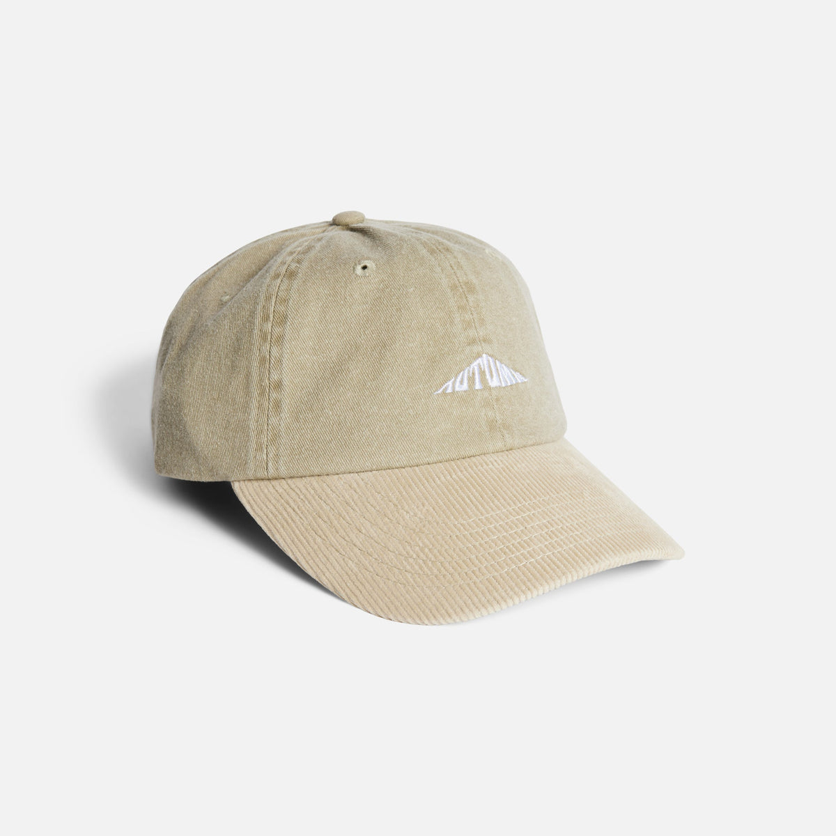 Mens Prewashed Canvas Strapback Beanie Sand - Image 1