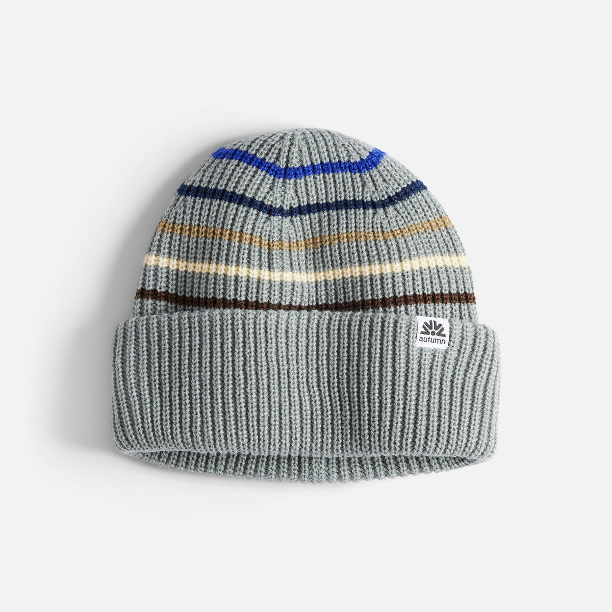 Mens Retro Beanie Sky - Image 2