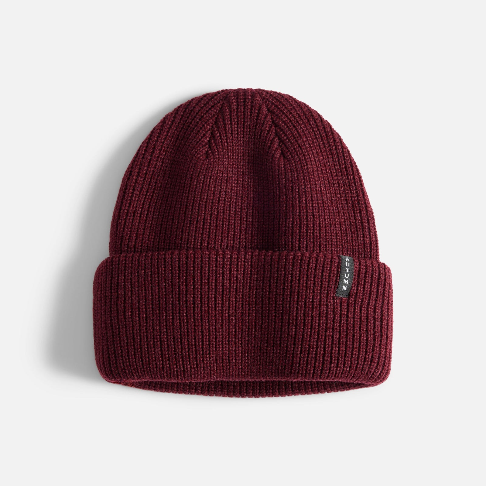 Mens Select Solid Beanie Merlot - Image 3