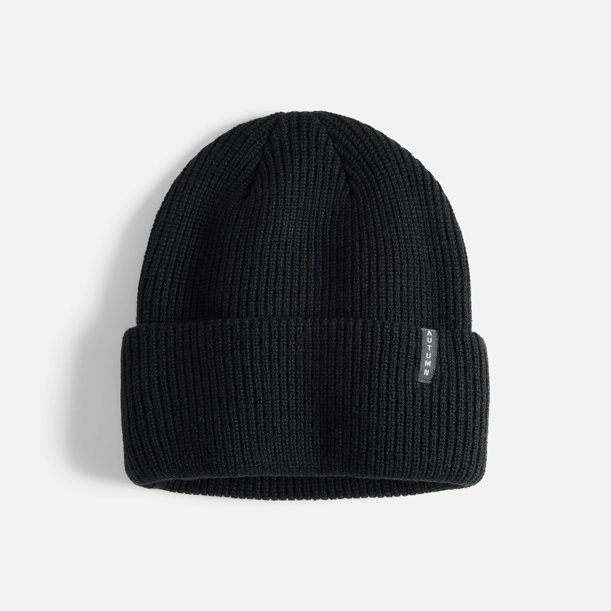 Mens Select Solid Beanie Black - Image 1