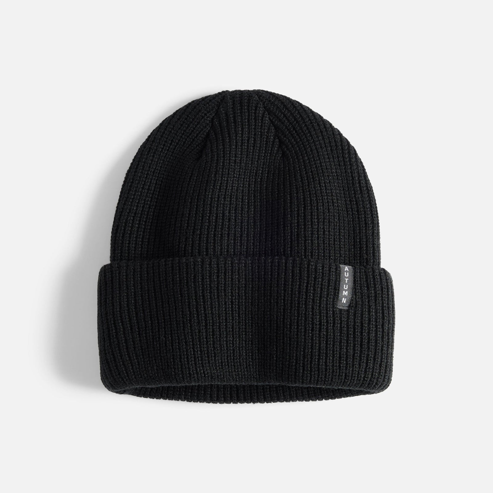Mens Select Solid Beanie Black - Image 1