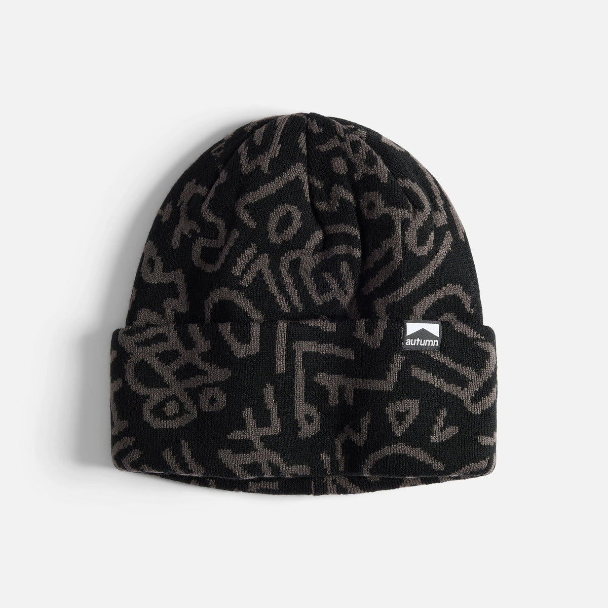 Mens Soul Camo Beanie Black - Image 1