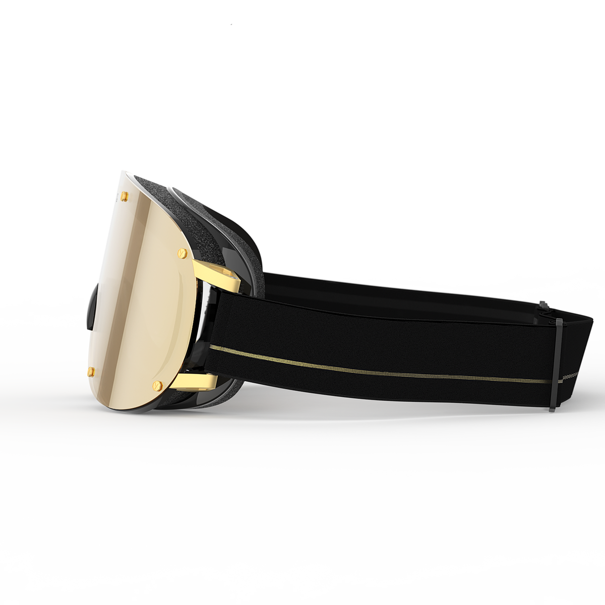 Model Four Snow Goggles - Black All Gold