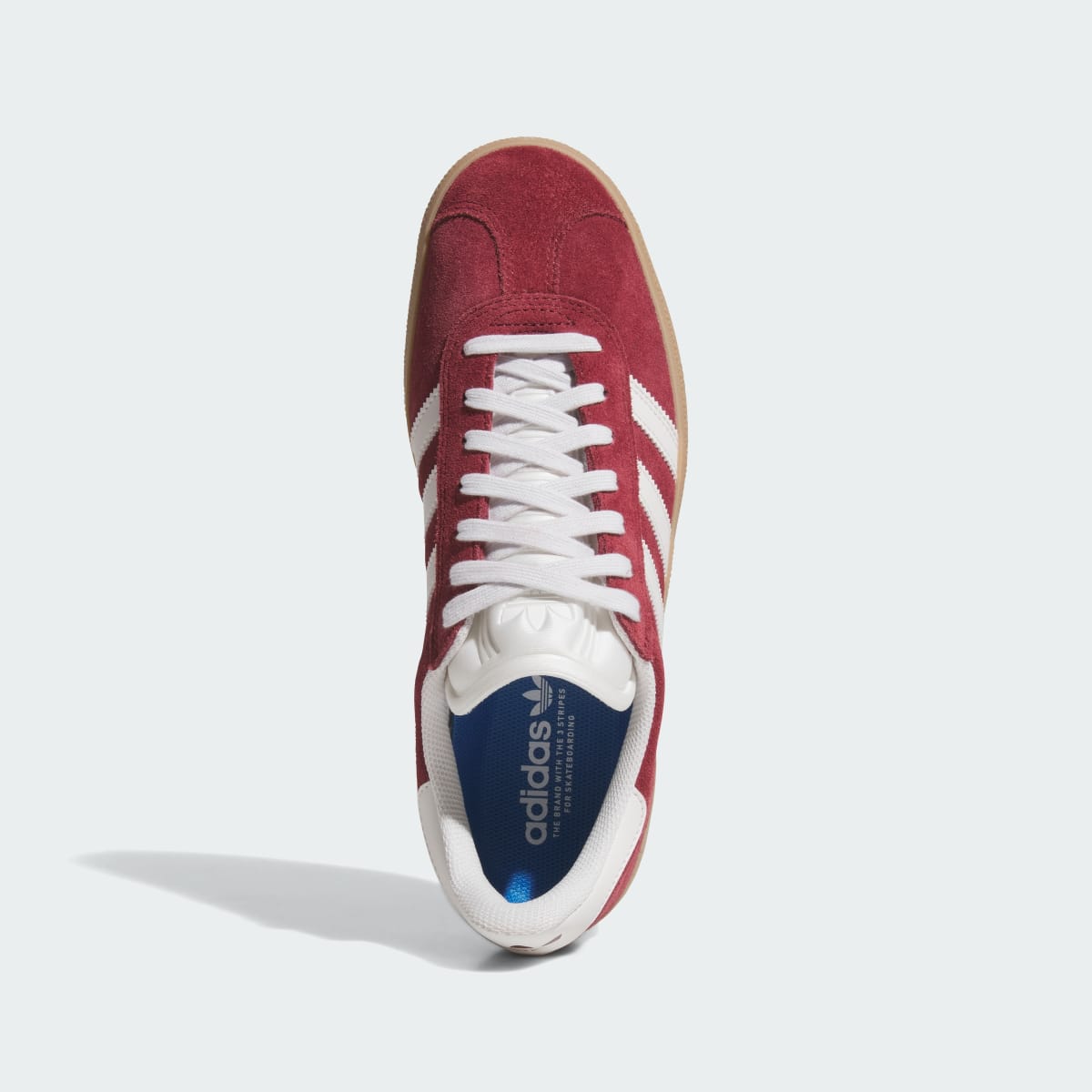 Gazelle Adv Shoes Shadow Red / Crystal White / Gold Metallic - Image 3