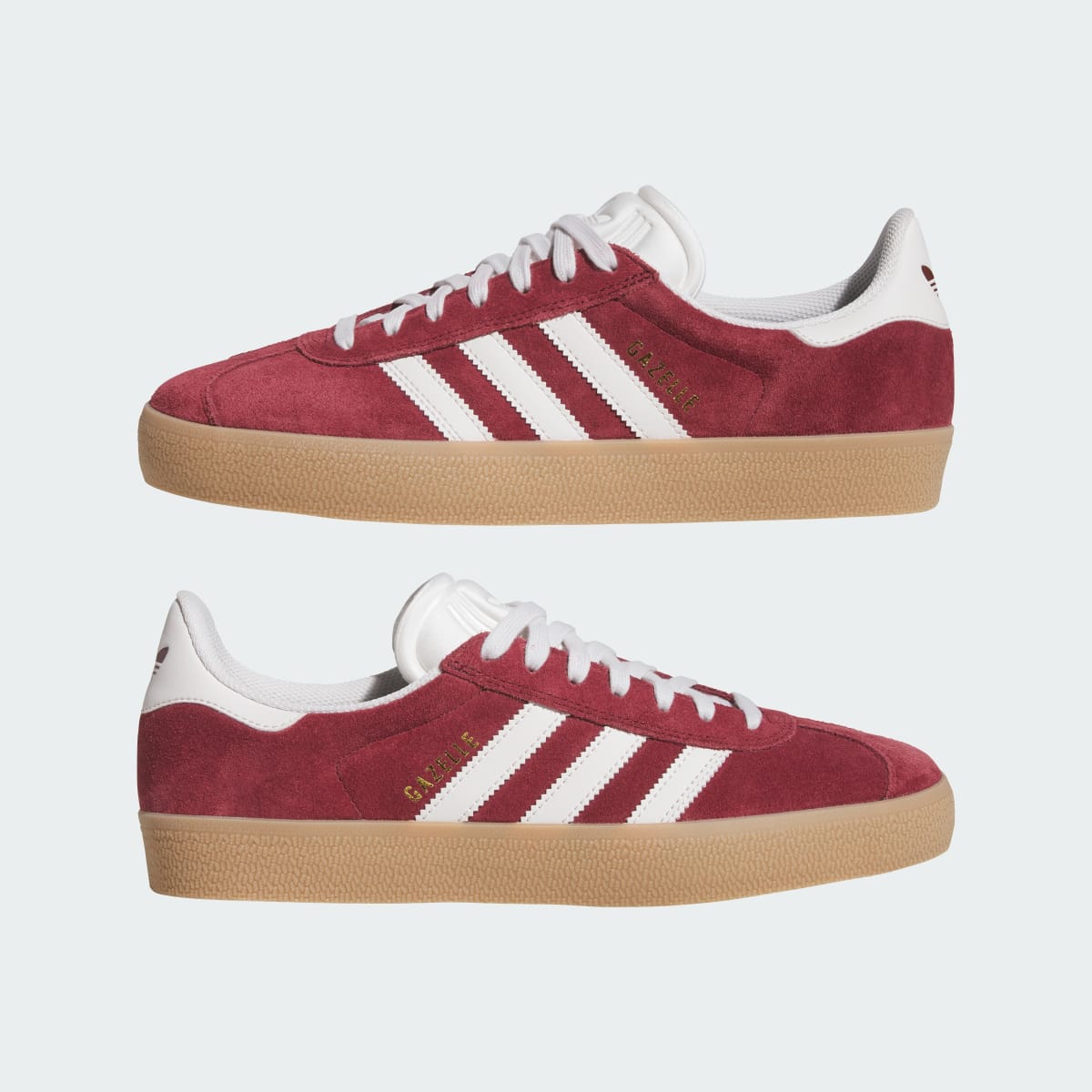 Gazelle Adv Shoes Shadow Red / Crystal White / Gold Metallic - Image 8