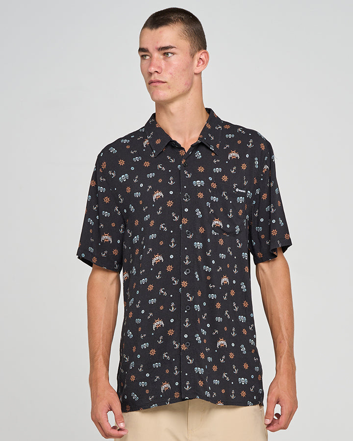TRIPLE ANCHOR SS WOVEN SHIRT