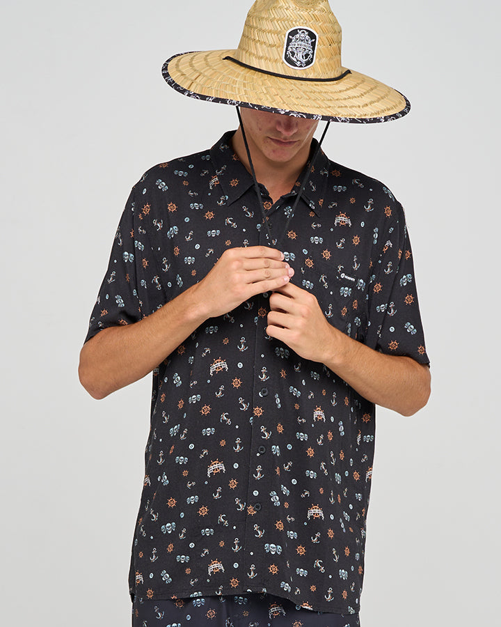 TRIPLE ANCHOR SS WOVEN SHIRT