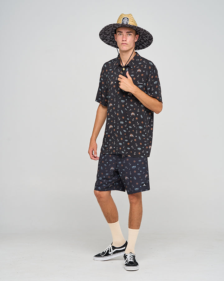 TRIPLE ANCHOR SS WOVEN SHIRT