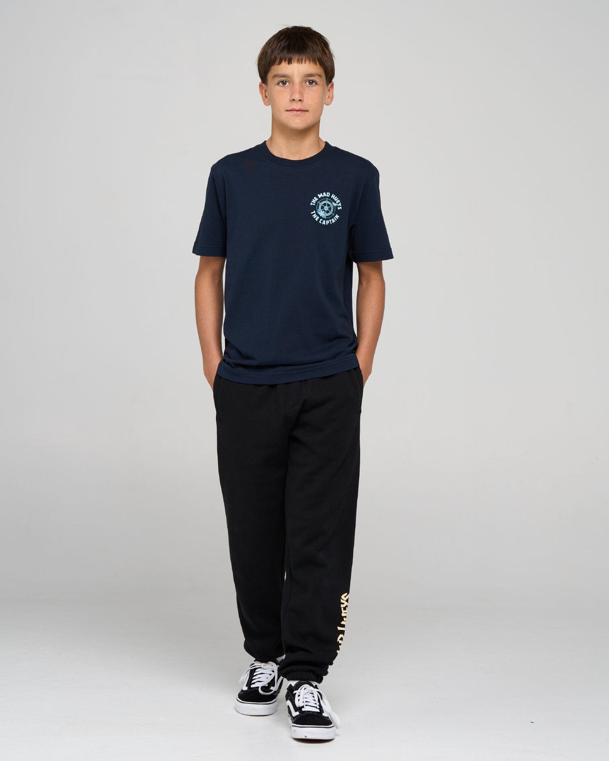 Kids Captain Two Faced T Shirt Navy - Image 5