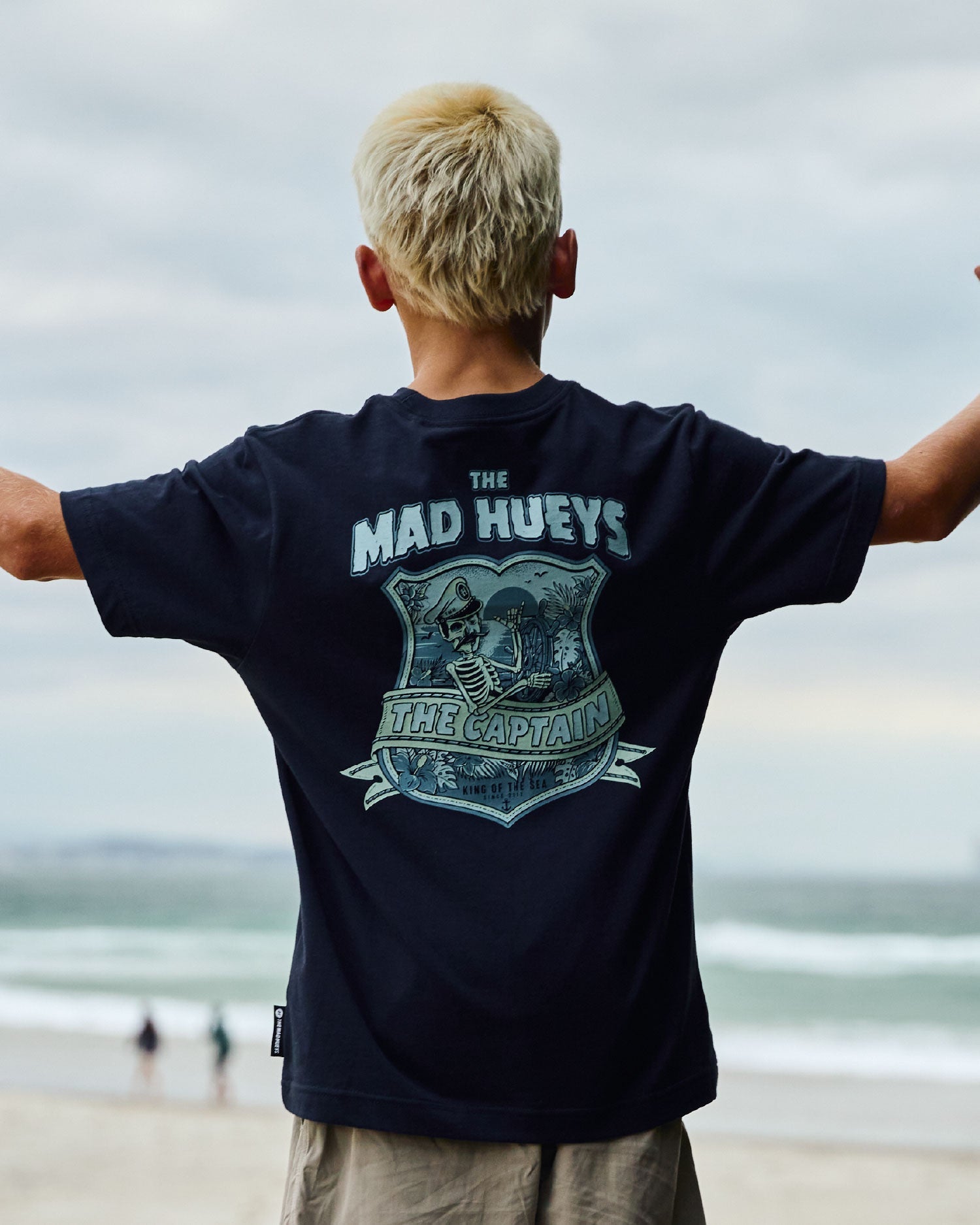 Kids Captain Two Faced T Shirt Navy - Image 2