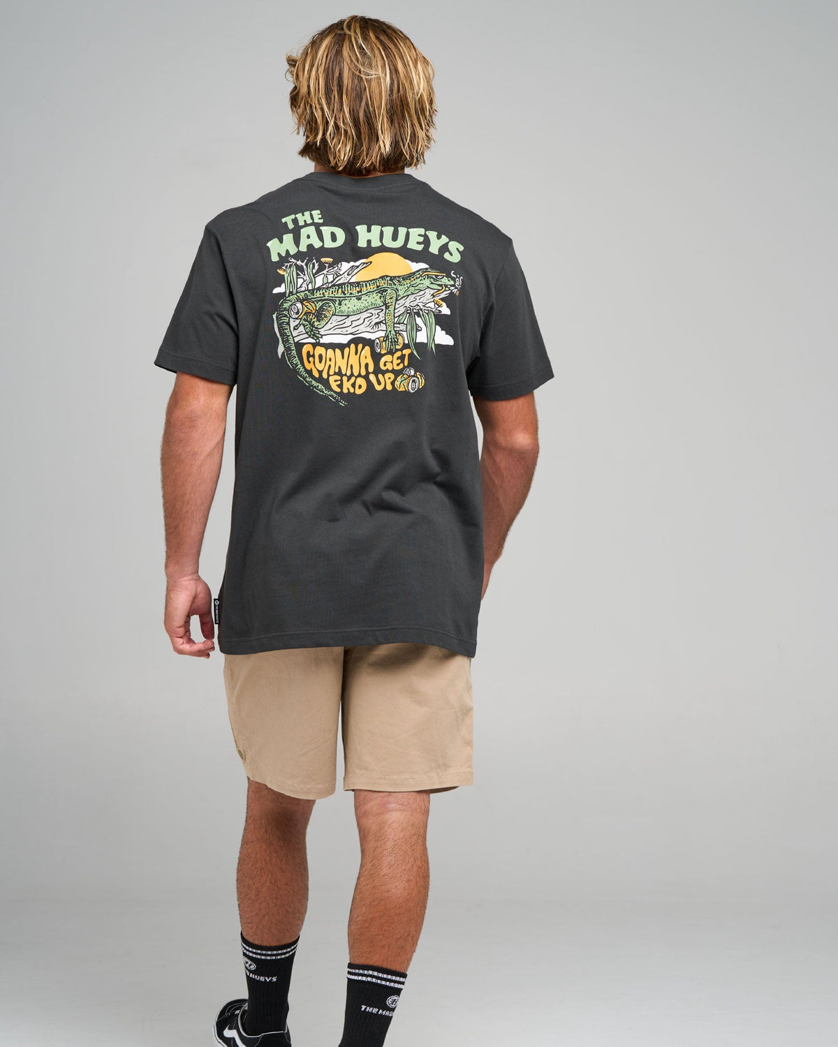 Mens Goanna FKD Up T Shirt Vintage Black - Image 5