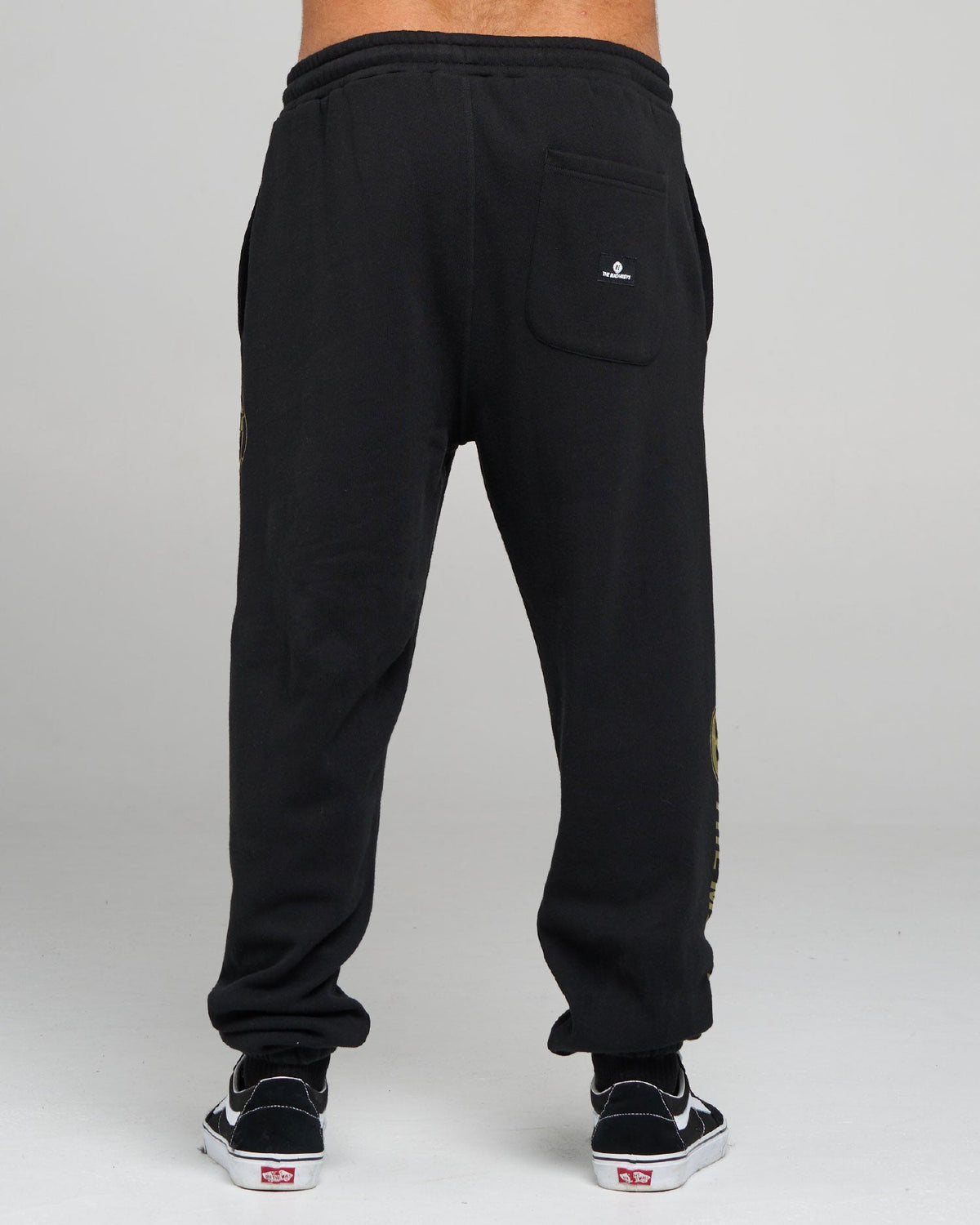 Mens H Series Split Casual Pants Black - Image 6