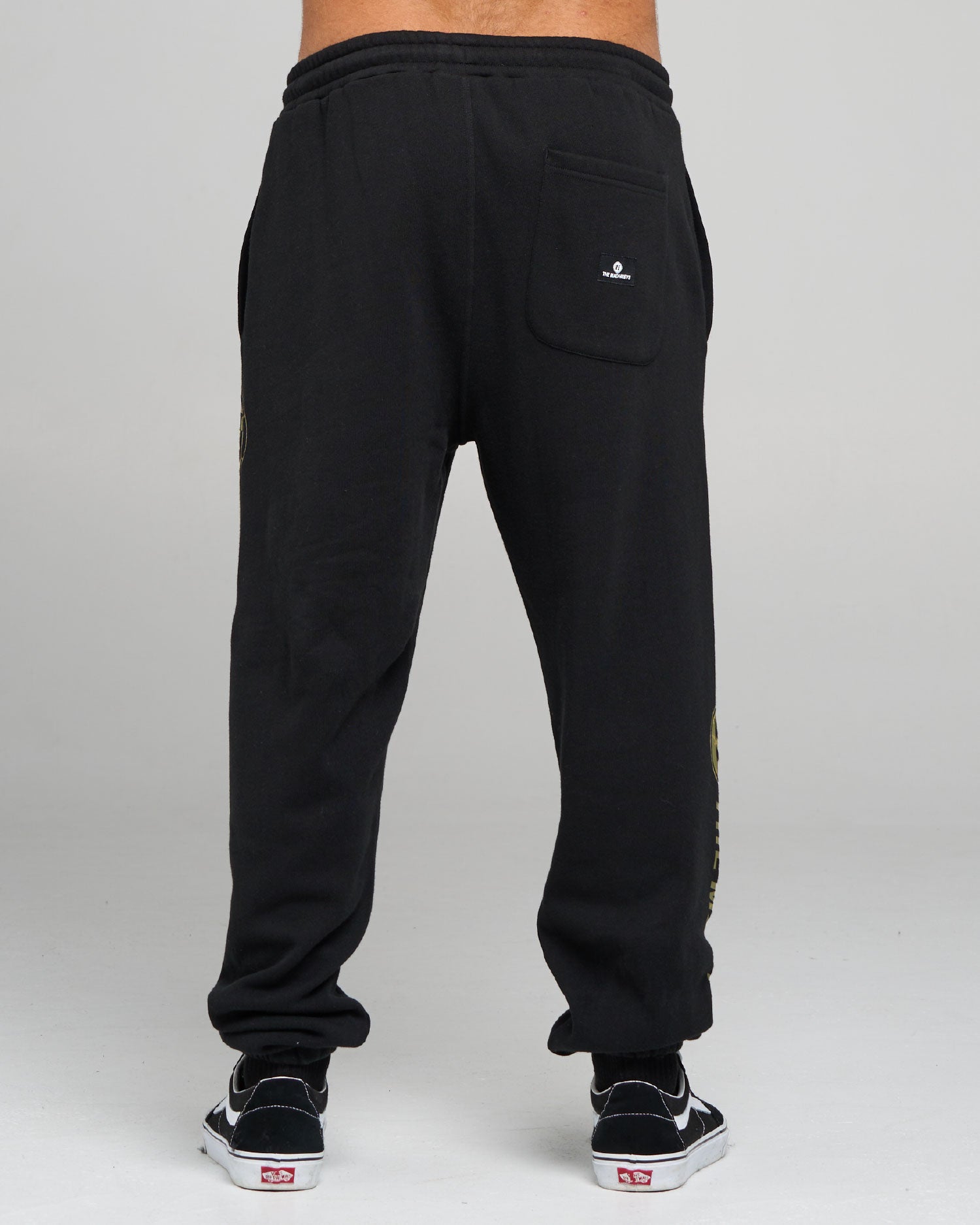 Mens H Series Split Casual Pants Black - Image 6