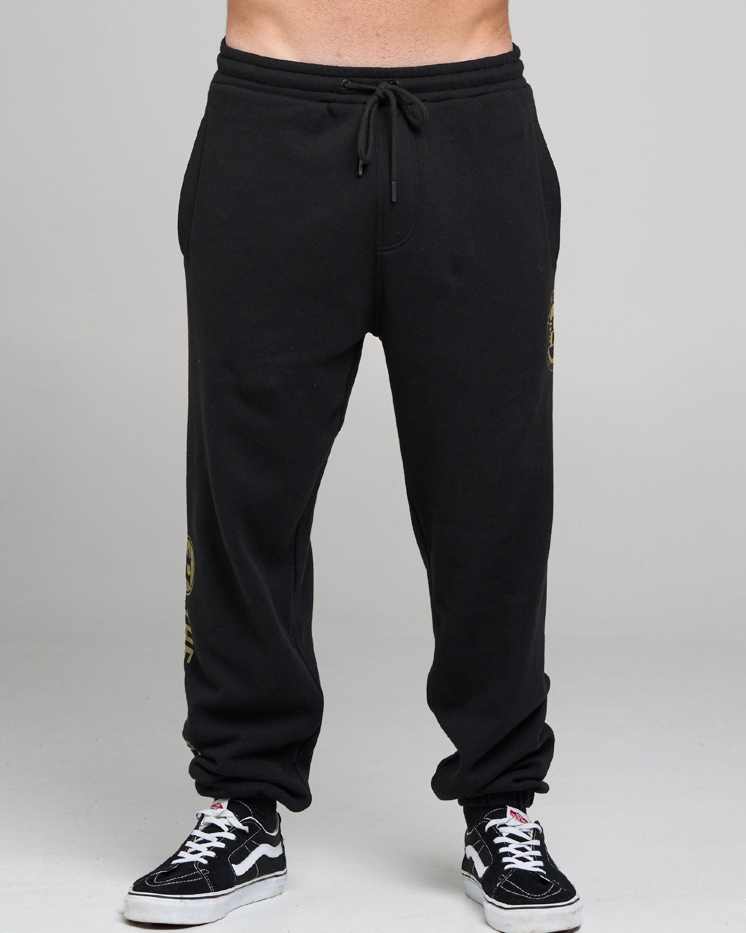 Mens H Series Split Casual Pants Black - Image 5