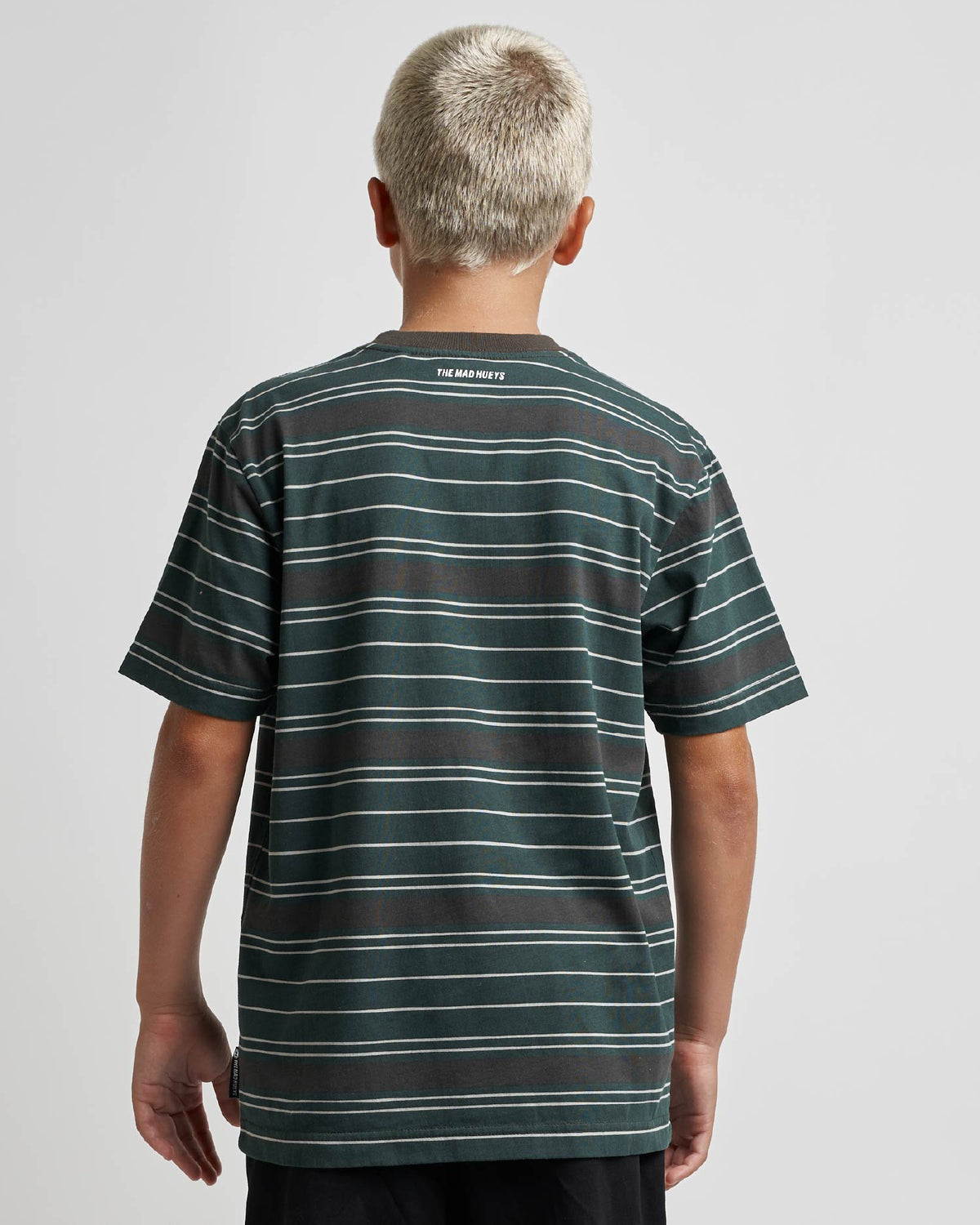 Kids Parallel Stripe Hueys Pine Green - Image 2