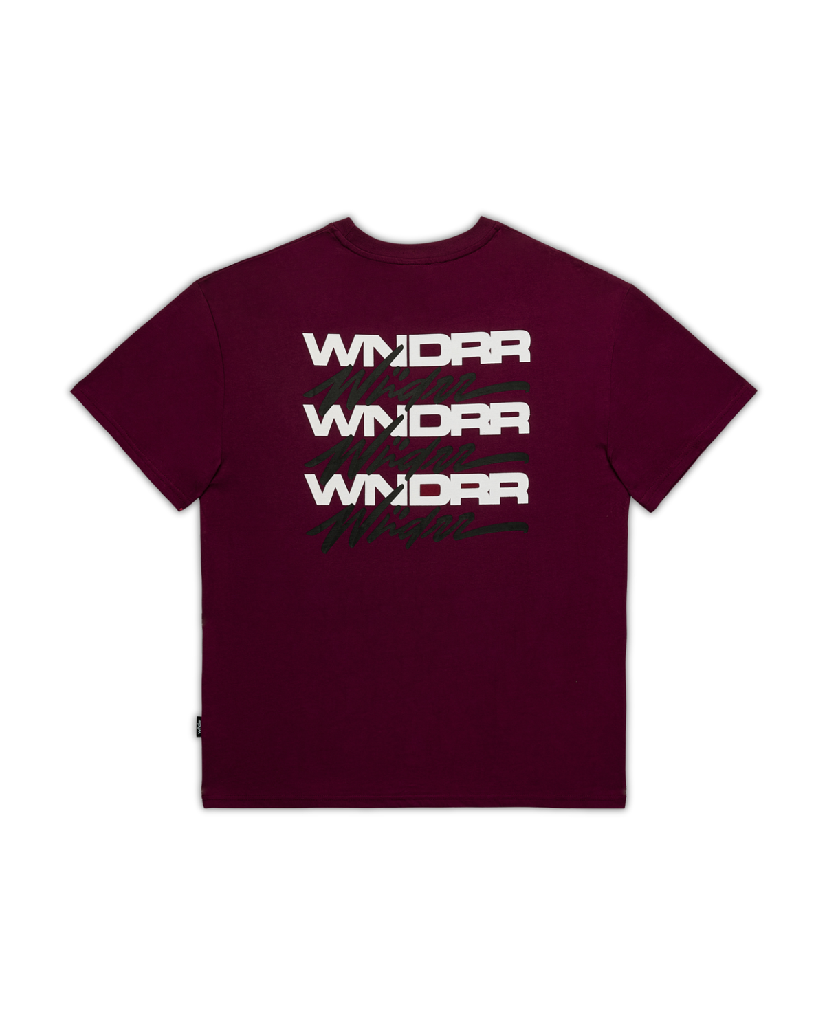 Hex Box Fit Tee - Blood Red