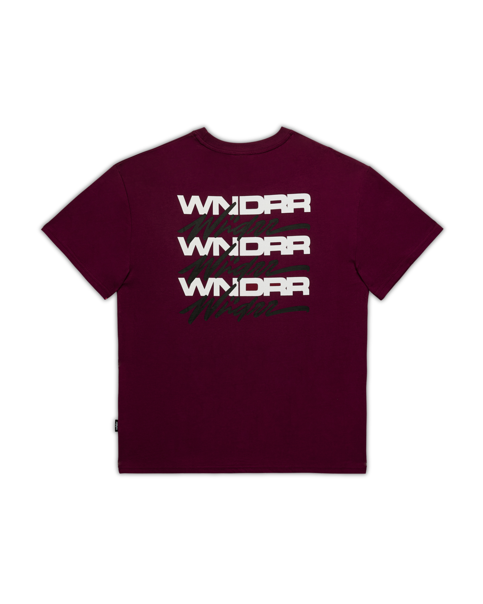 Hex Box Fit Tee - Blood Red