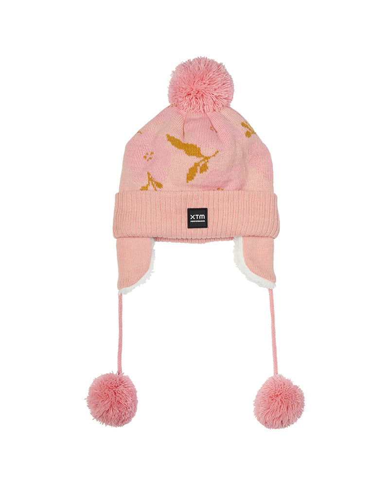 Kids Lumi Pom Pom Beanie Crystal Pink - Image 1