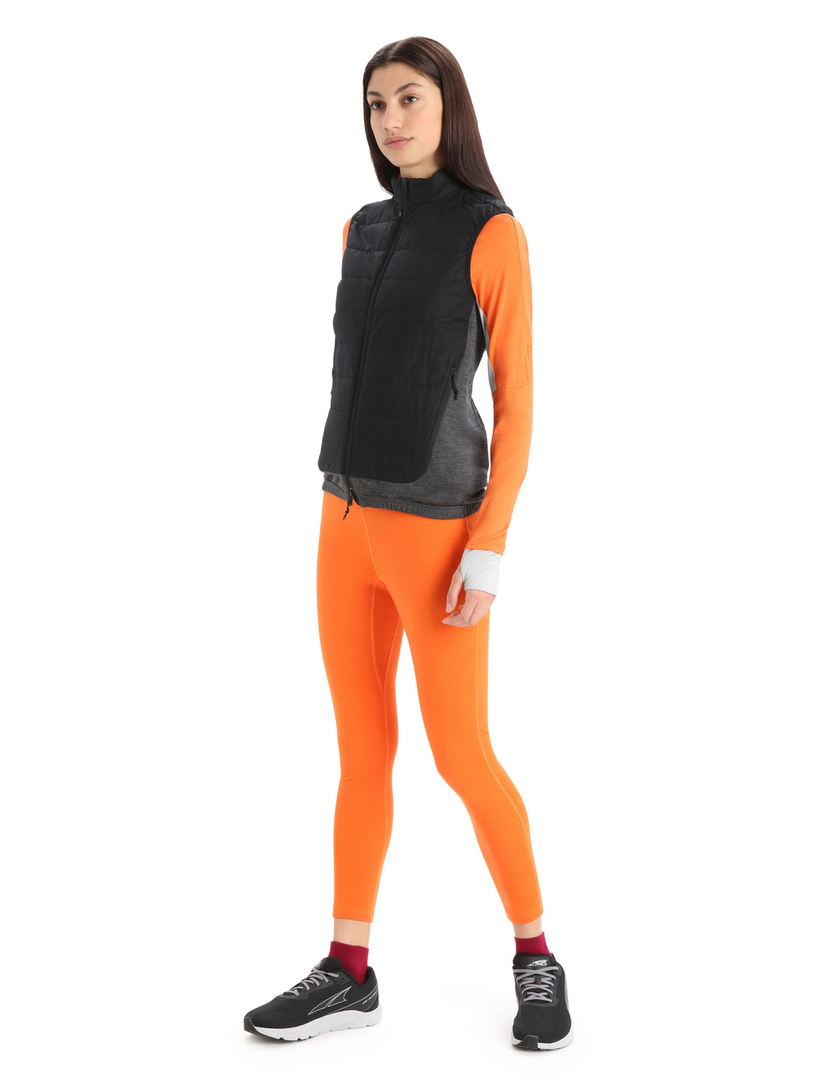 Womens MerinoLoft Vest Apre Jacket Black / Jet Heather - Image 3