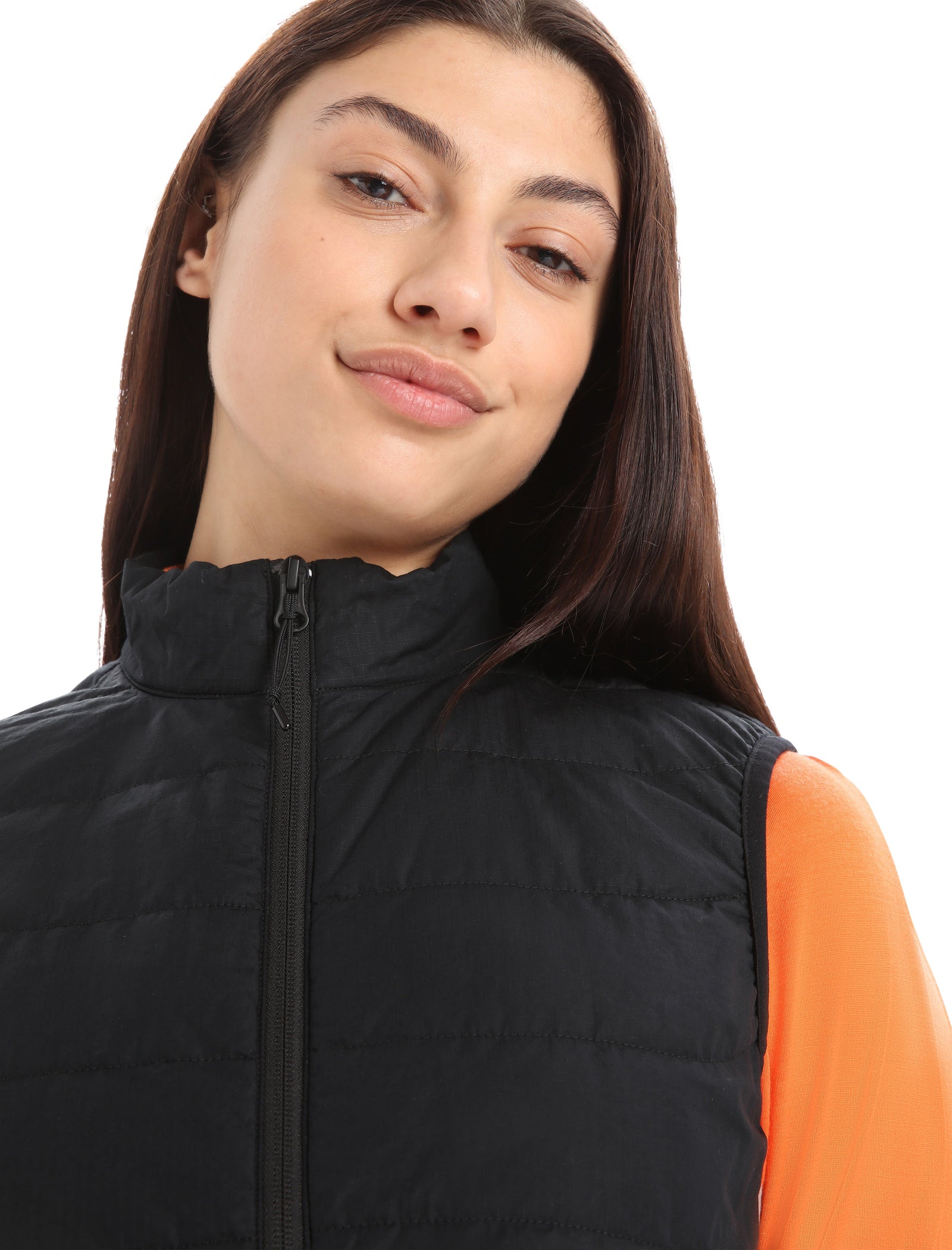 Womens MerinoLoft Vest Apre Jacket Black / Jet Heather - Image 4
