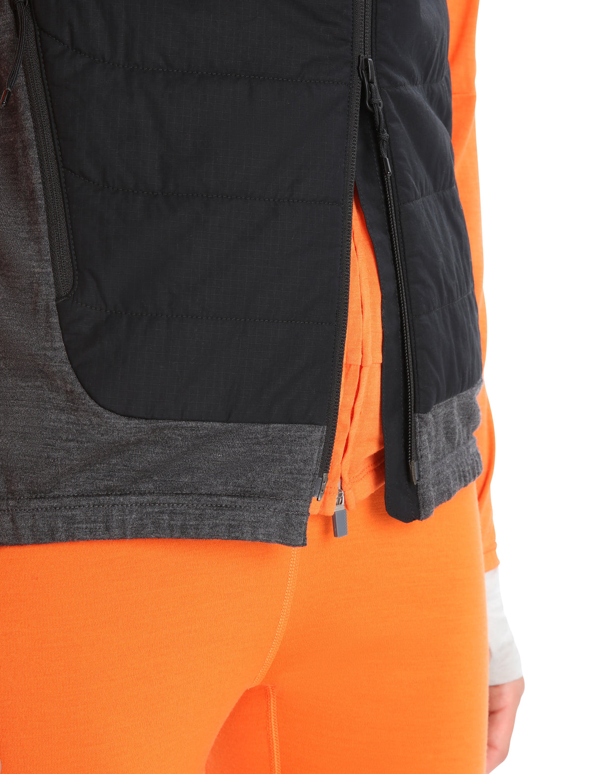 Womens MerinoLoft Vest Apre Jacket Black / Jet Heather - Image 8