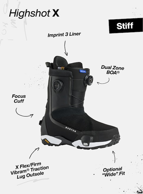 Men's Highshot X Wide Step On Snowboard Boots