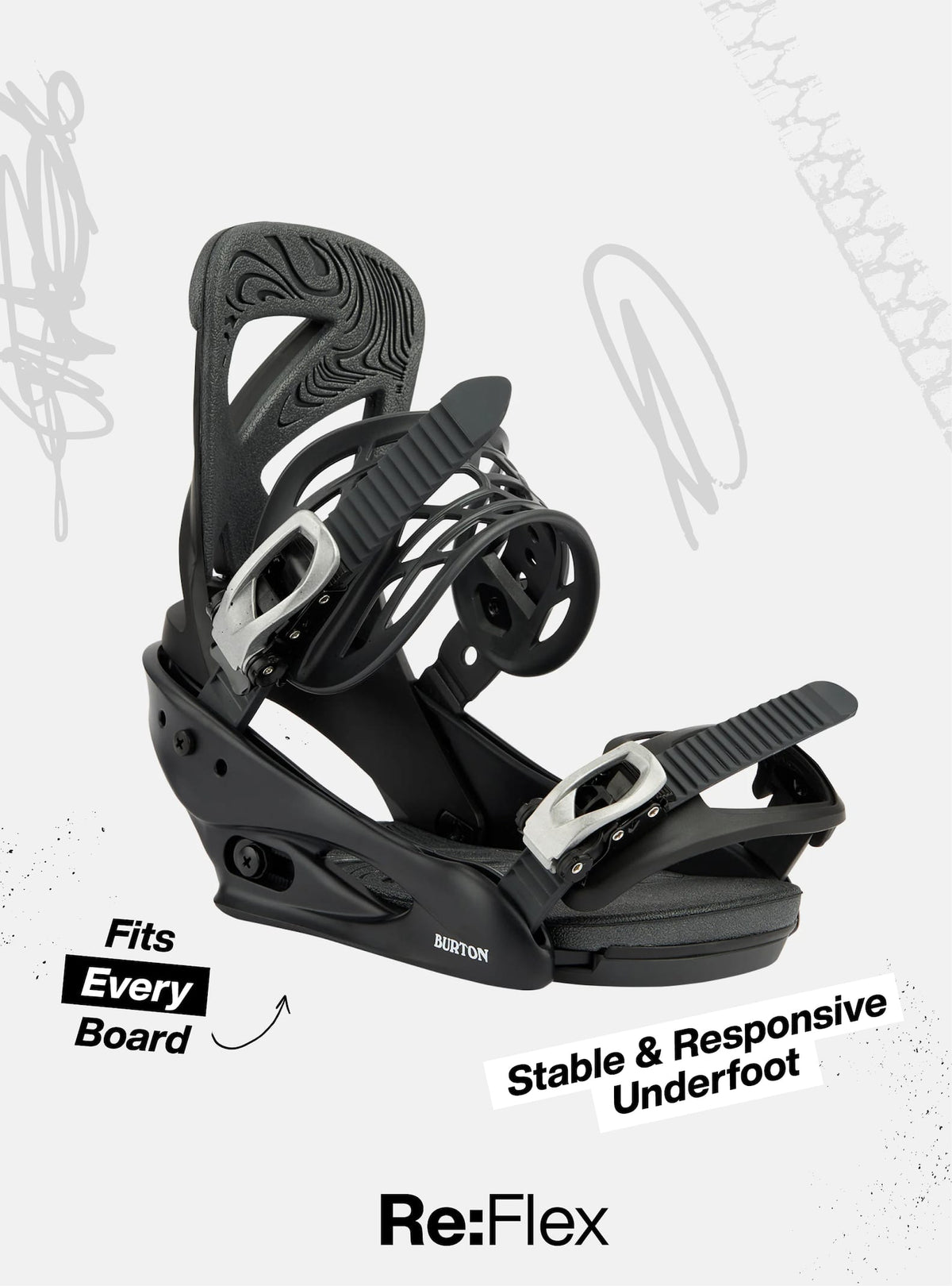 Men's Freestyle Re:Flex Snowboard Bindings